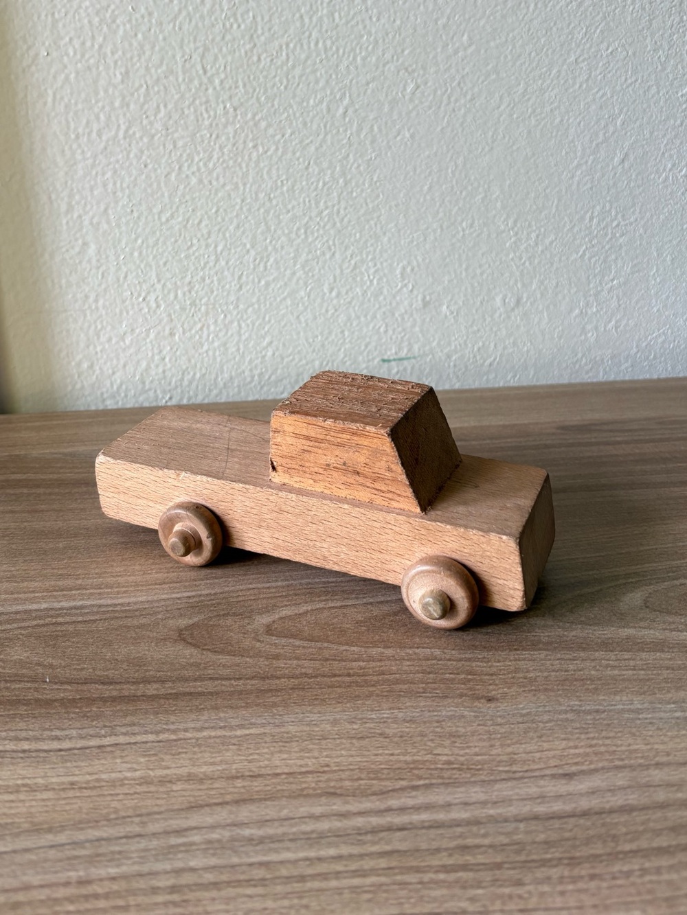 Montessori wood toy truck car